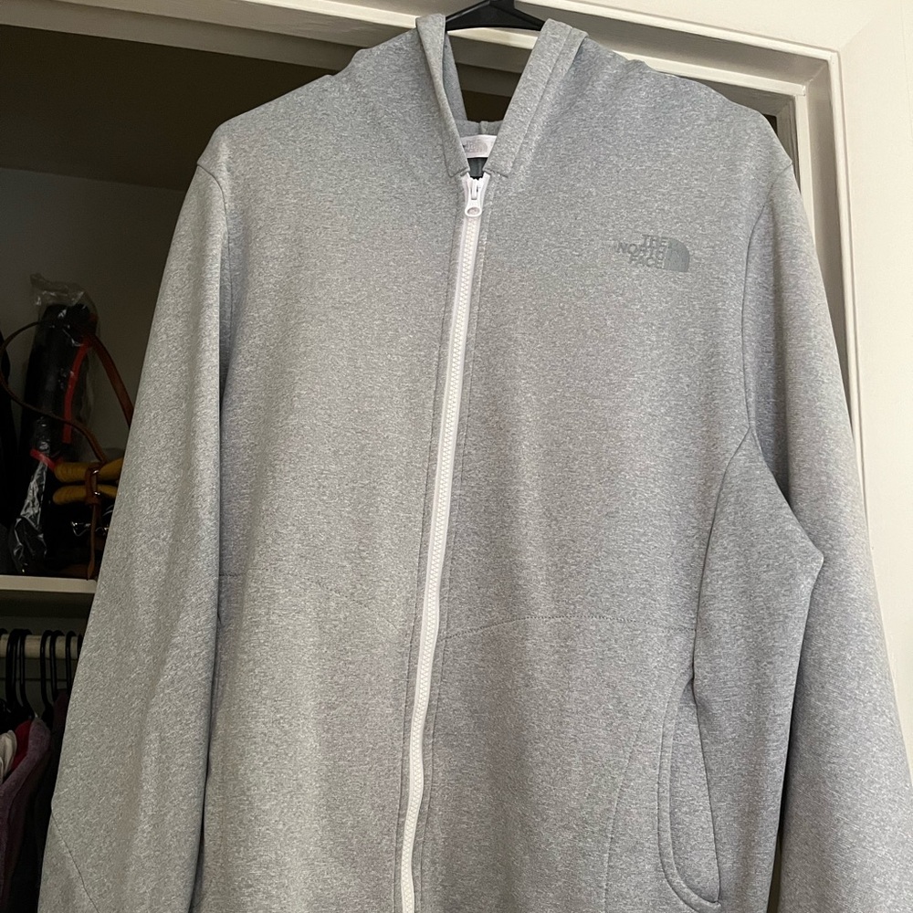 The North Face Heather Gray Zip-Up Jacket